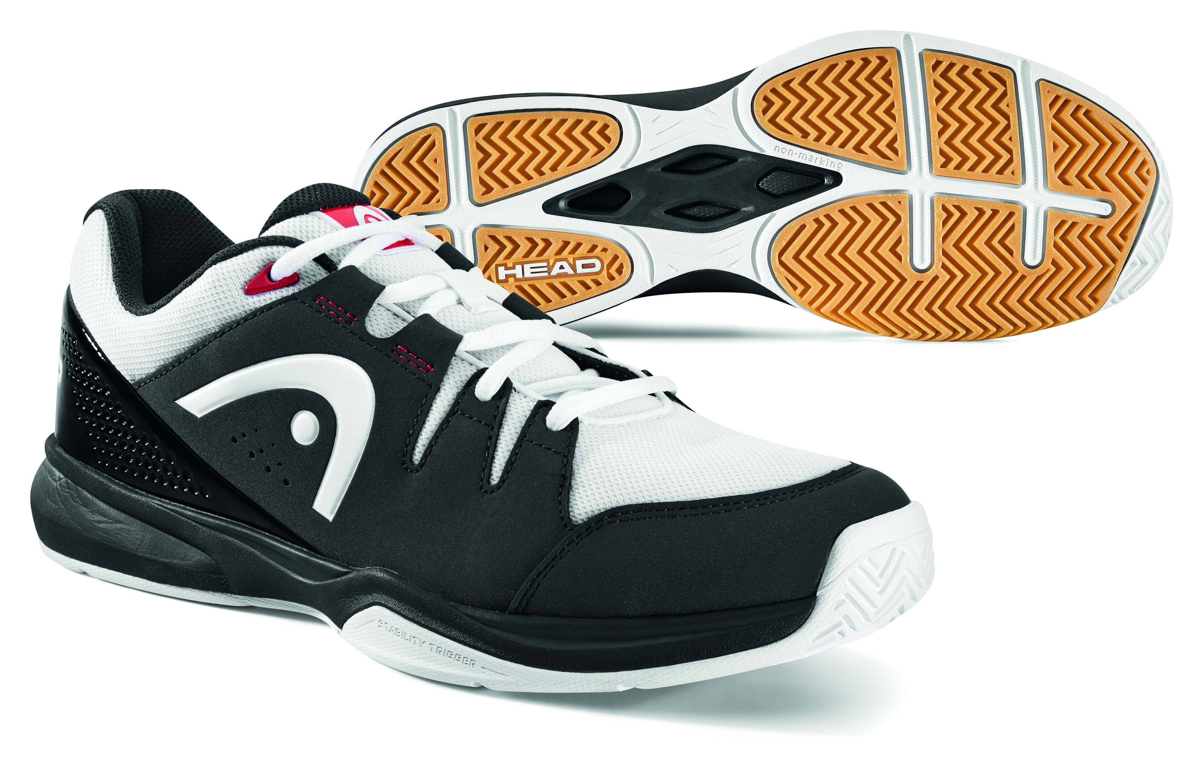 Head Grid 3.0 Squash & Indoor Court Shoe (Black/White) Just Rackets